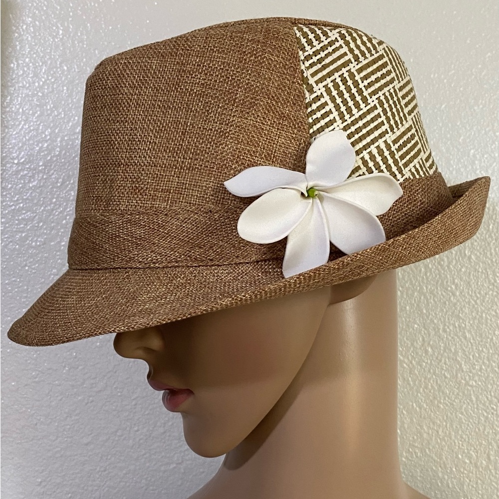 Polynesian Women's Fedora with Tiare